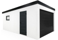 GARDEON® Garage mit Hörmann Garagentor und Fenster
